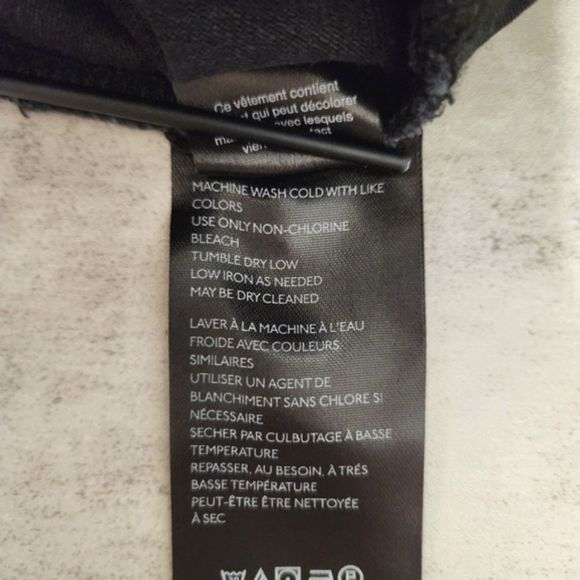 Free People Dakota Straight Leg Destructed Hem High Rise Pitch Black Denim Jeans - Picture 7 of 11